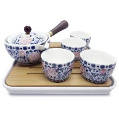 360° rotating gongfu teapot set, product view 4