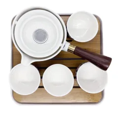 360° rotating gongfu teapot set, product view 2