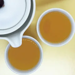 Steeped lemon ginger tea